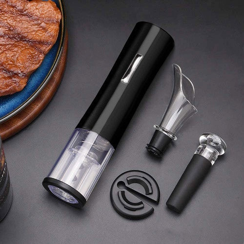 Kit Saca Rolha Elétrico Com 4 Peças - Loja Achados.com