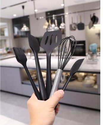 Kit Utensílios de Cozinha Silicone 5 Peças