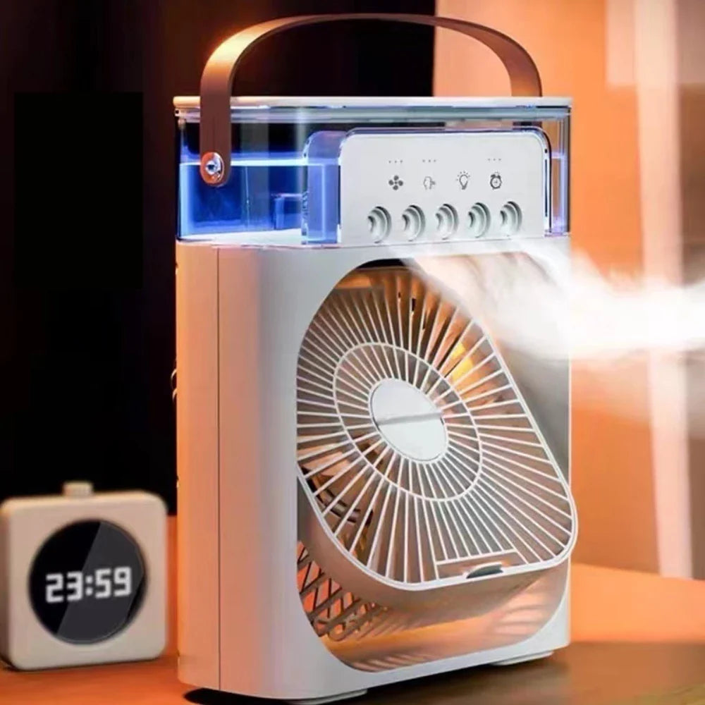 Ventilador Umidificador Portátil Com Led