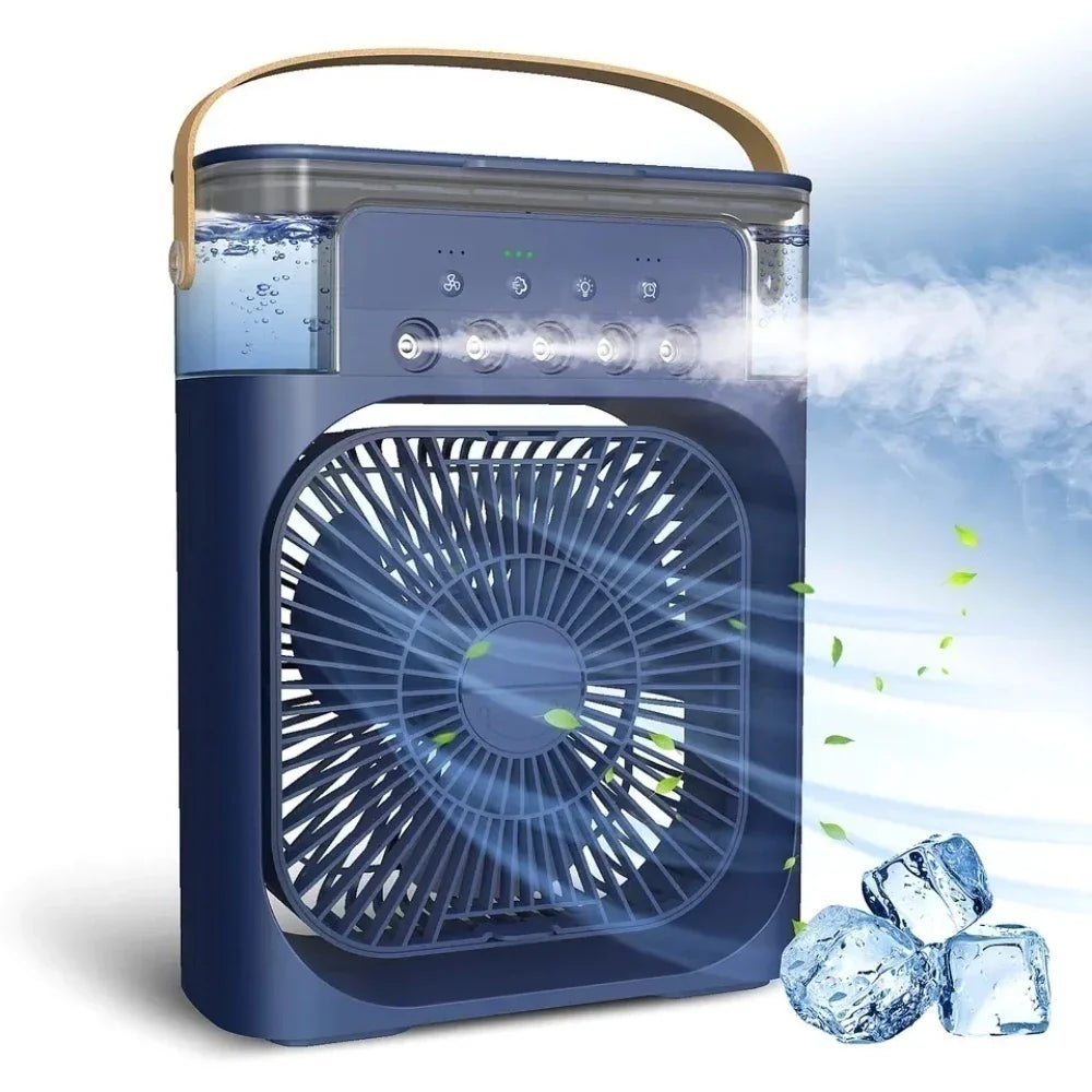 Ventilador Umidificador Portátil Com Led