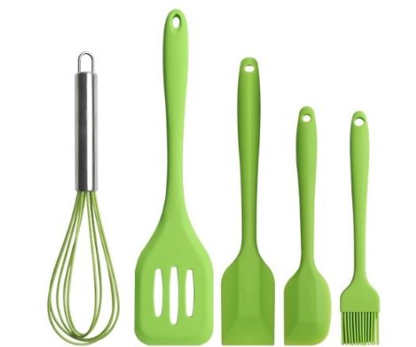 Kit Utensílios de Cozinha Silicone 5 Peças