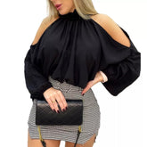 Blusa Gola Alta Preto