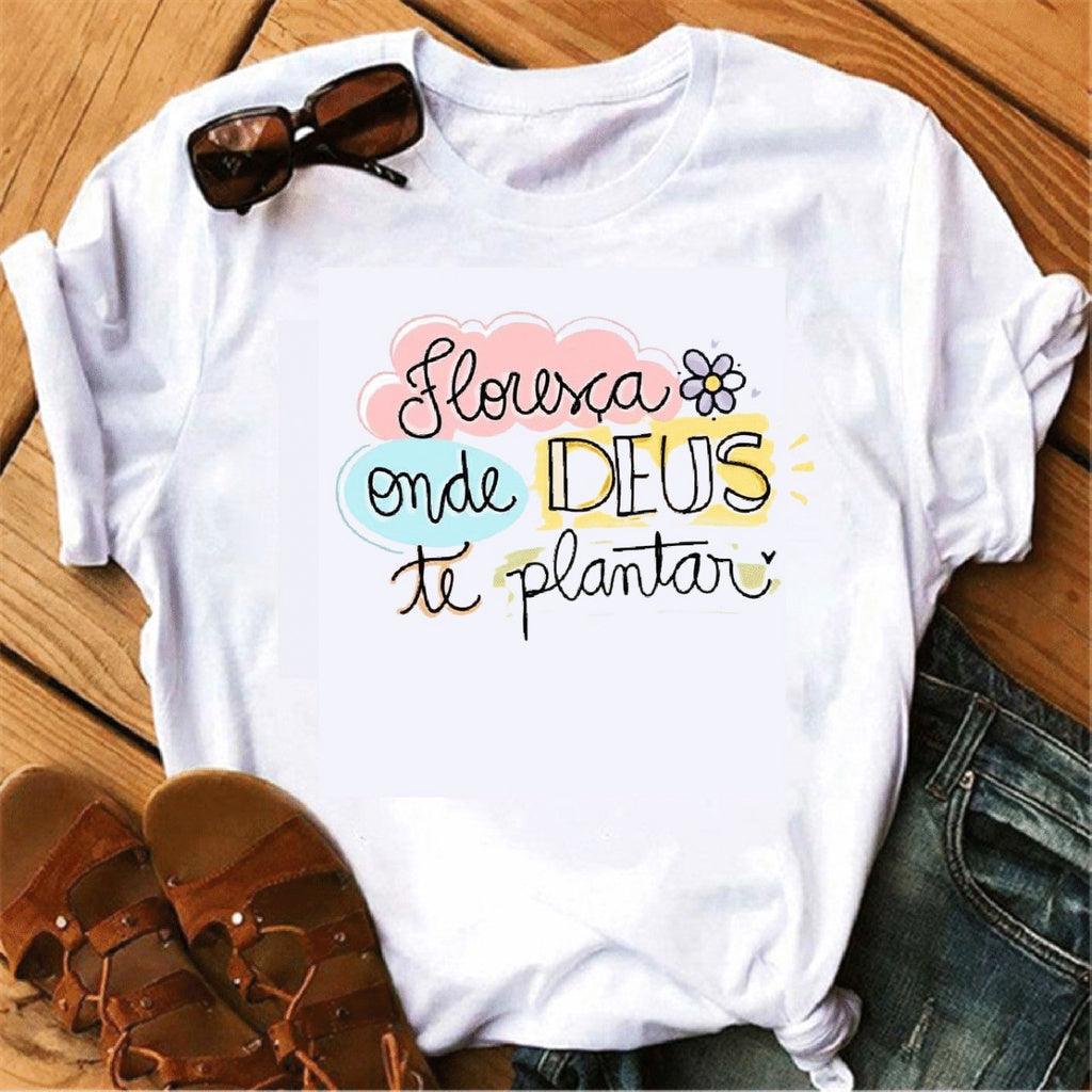 Camiseta T-shirt Floresça