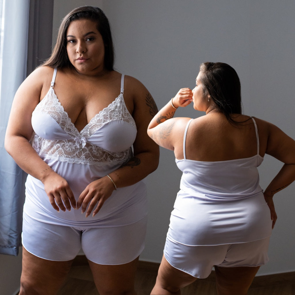 Short Doll Plus Size Branco