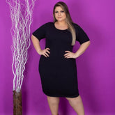  Vestido Camisão Plus Size Preto