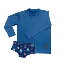 Camisa de proteção solar + sunga infantil/juvenil