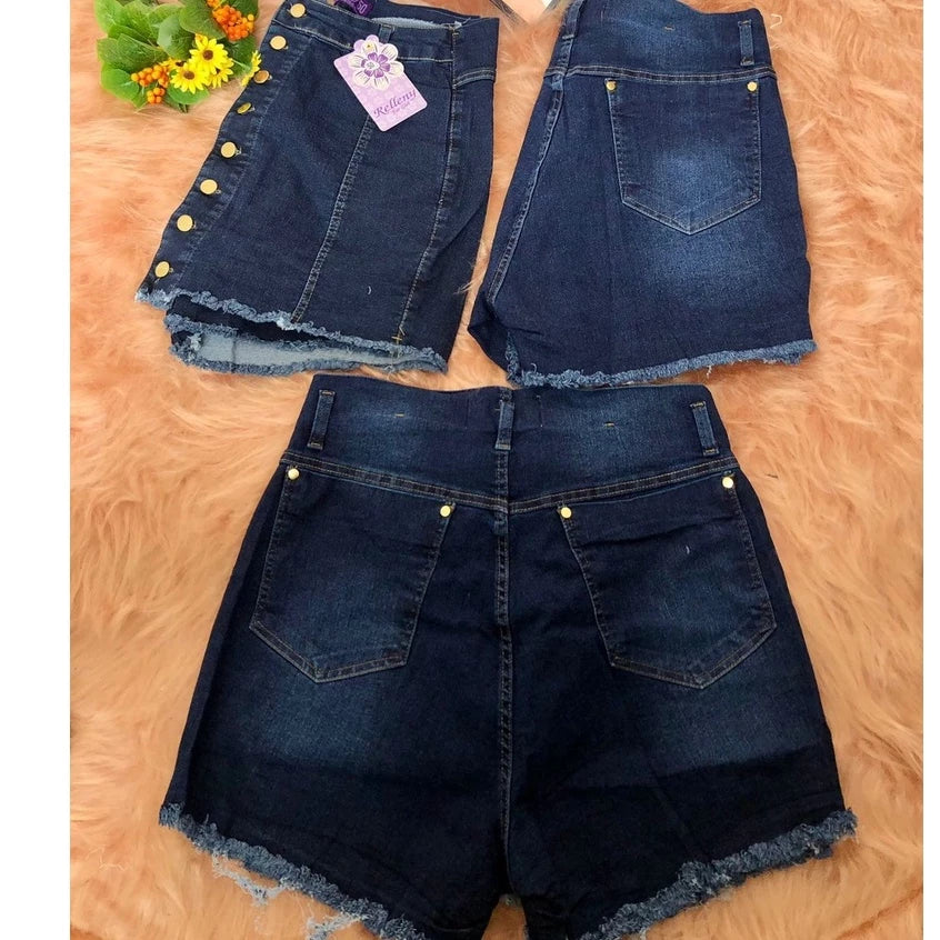 Shorts Saia Jeans Plus Size - Vivax Look