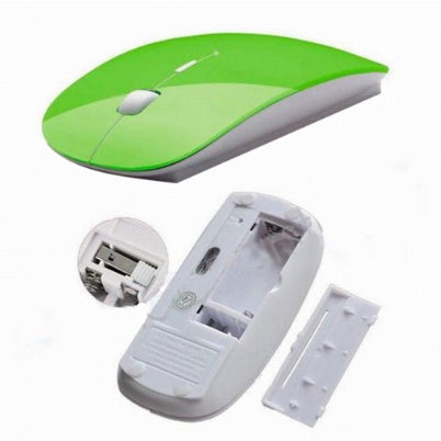 Mouse Sem Fio Ergonômico Verde