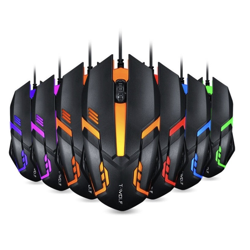 Mouse Gamer Led Com Fio