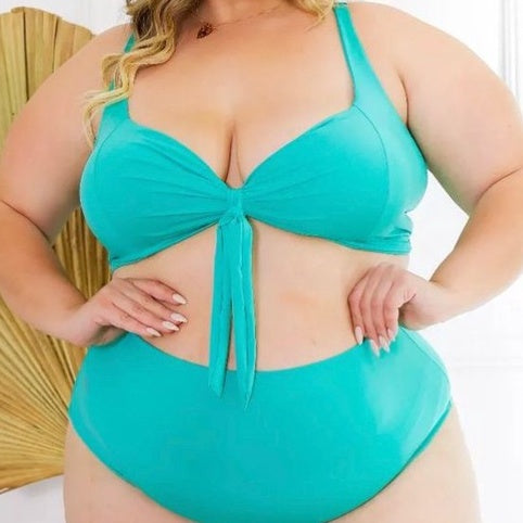 Biquíni Plus Size Verde Agua