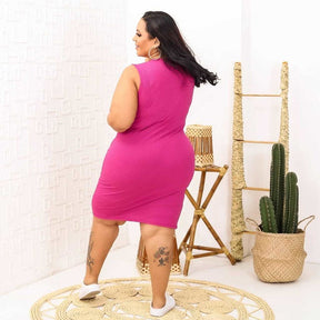 Vestidos Plus Size Decote em V