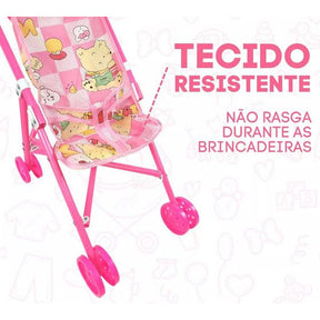 Carrinho De Boneca Dobravel