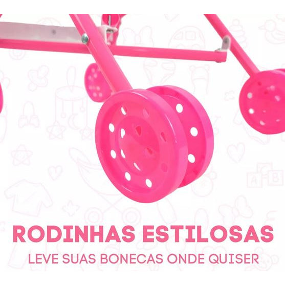 Carrinho De Boneca Dobravel