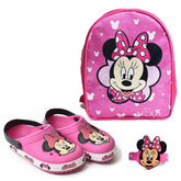 Babuche Infantil com Mochila Minie Rosa