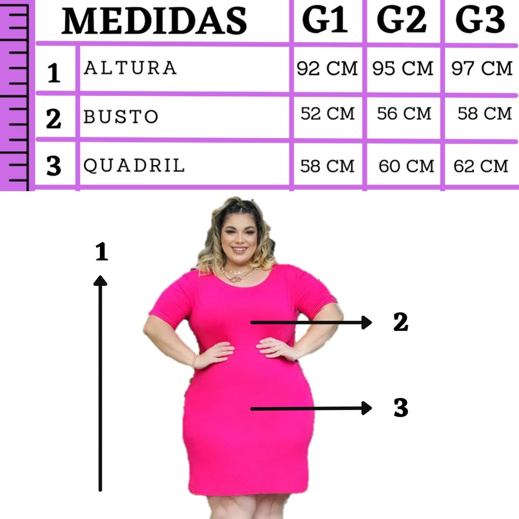  Vestido Camisão Plus Size