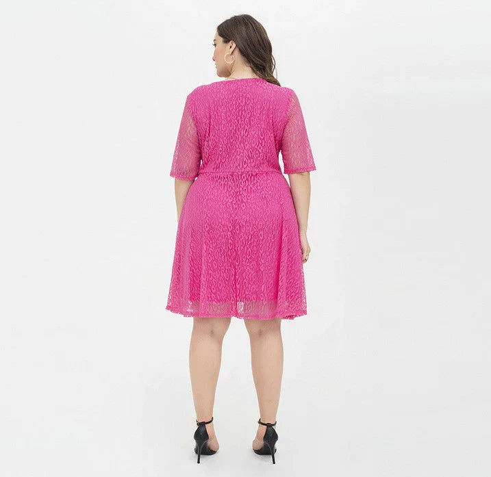 Vestido Rendado Plus Size