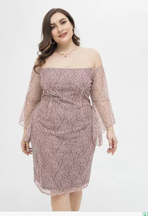 Vestido Liz Plus Size Rosa - Vivax Look