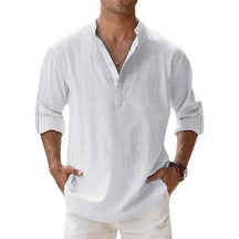 Camisa Henley Branco - Loja Achados.com