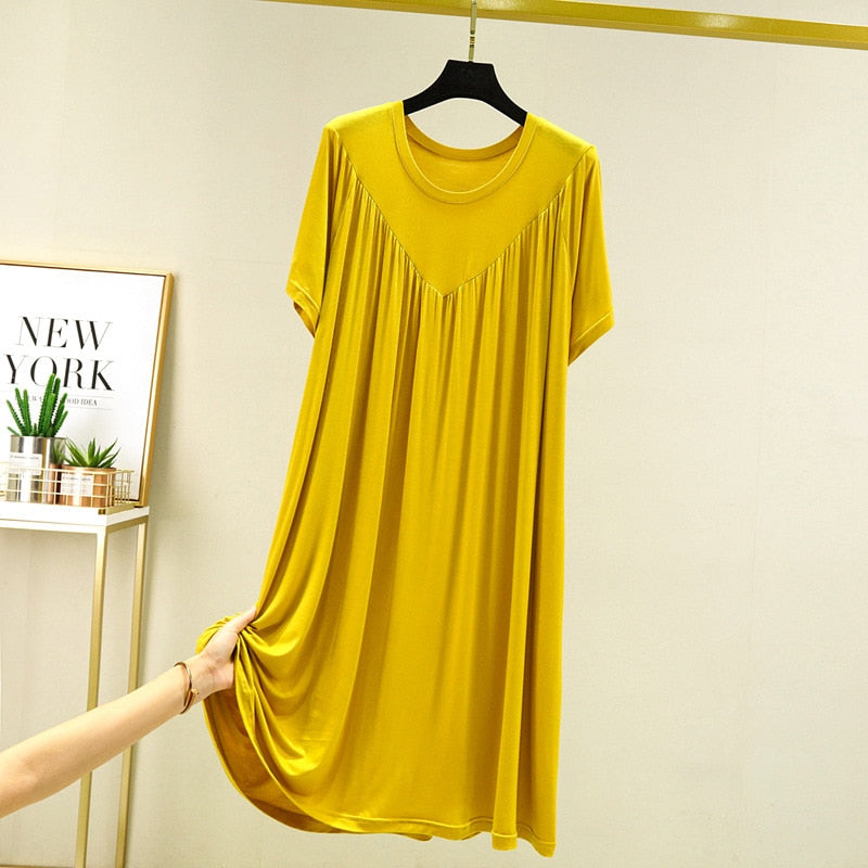 Vestido Trapézio Amarelo