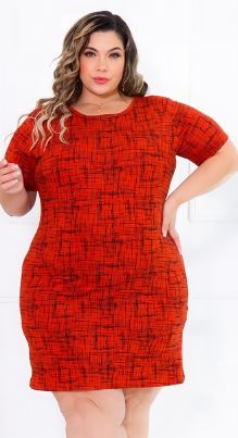  Vestido Camisão Plus Size Terra Linhas