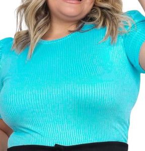 Blusa plus size canelada: estilo e praticidade