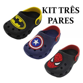 Babuche Infantil Kit 3 Pares