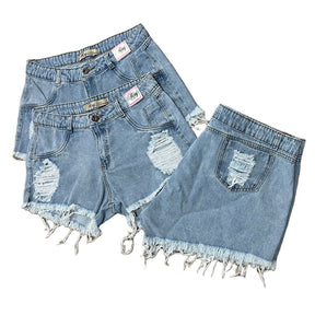 Shorts Jeans Plus Size Claro