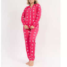 Pijama Longo Pink Coração