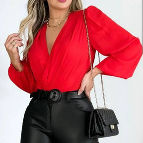 Body Duna Princesa Vermelho - Vivax Look