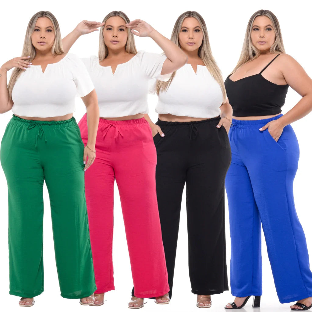 Calça Pantalona Plus Size - Vivax Look