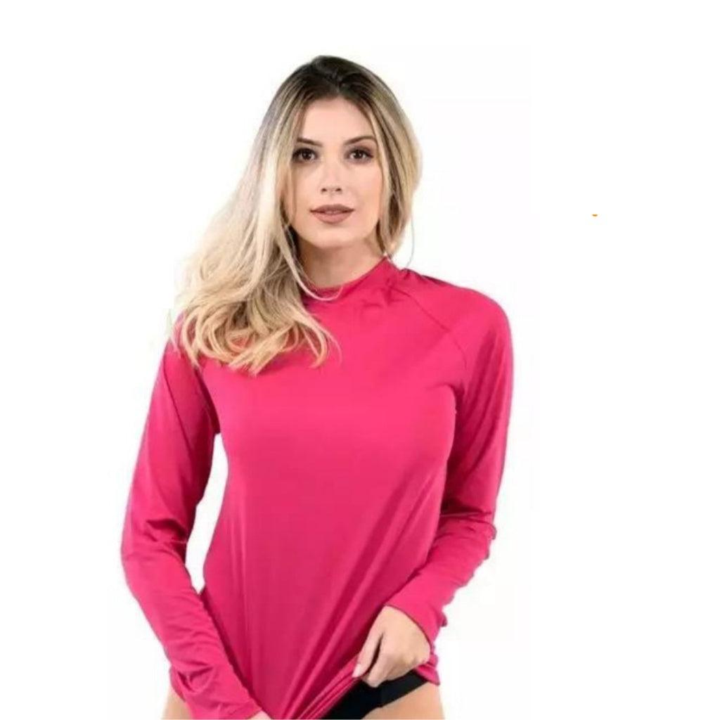 Camiseta Proteção Solar Uv+50 Rosa