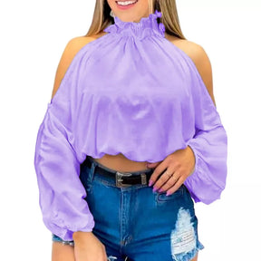 Blusa Gola Alta Lilás