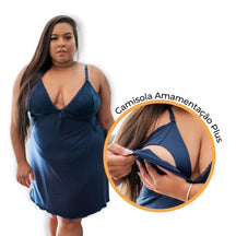 Camisola Amamentação com Renda Plus Size