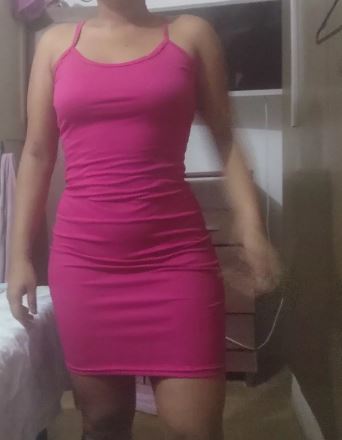 Vestido Canelado Alcinha Midi Pink