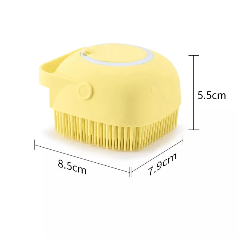 Esponja de Silicone com Dispenser para Pet